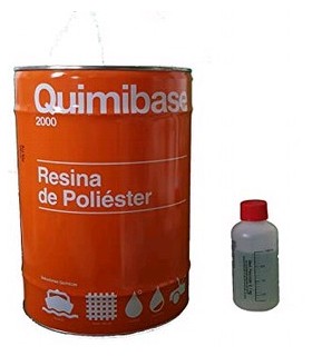 Kit Resina Poliéster Quimibase. Kit Resina Poliéster Quimibase. Resina +  Catalizador + Manta Fibra de Vidrio