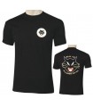 Camisetas Ala 12 Ejército del Aire negras con escudo
