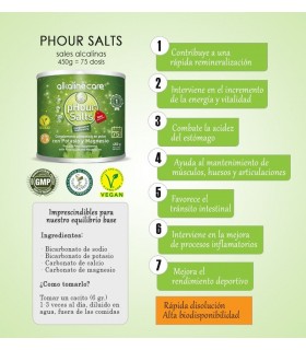 Sales Alcalinas pHour Salts en Bote
